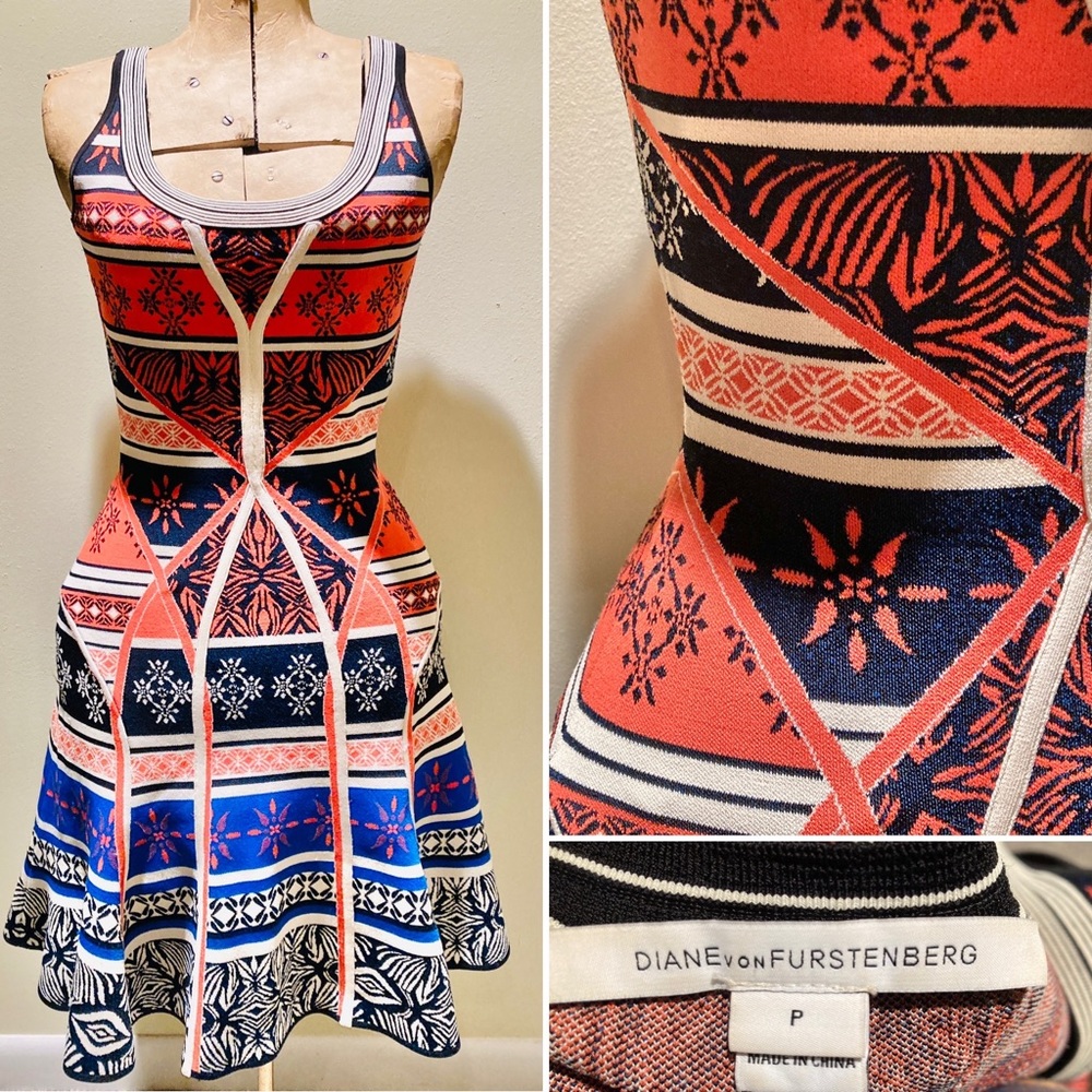 Luxe Diane Von Furstenberg Ilsa Fit and Flare Dress